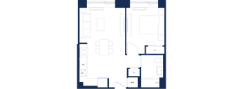 A floor plan of a house with rooms labeled CL, DL, and WD.
