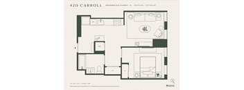 a floor plan of a modern apartment