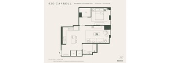 the floor plan of the apartment