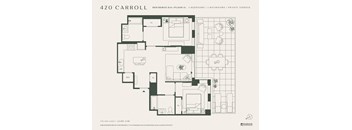 the floor plan of the apartment