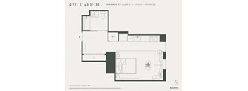 Studio E617 unfurnished