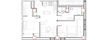Two-bedroom fully-furnished apartment