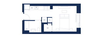 A floor plan of a house with labeled rooms.