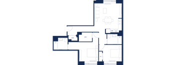A floor plan of a house with labeled rooms such as DW, W/D, and W/O.
