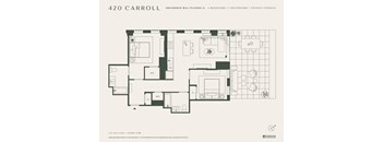 the floor plan of the apartment
