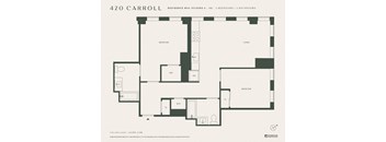 the floor plan of the apartment