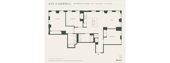 the floor plan of the apartment