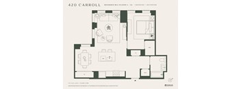 a floor plan of a bedroom apartment