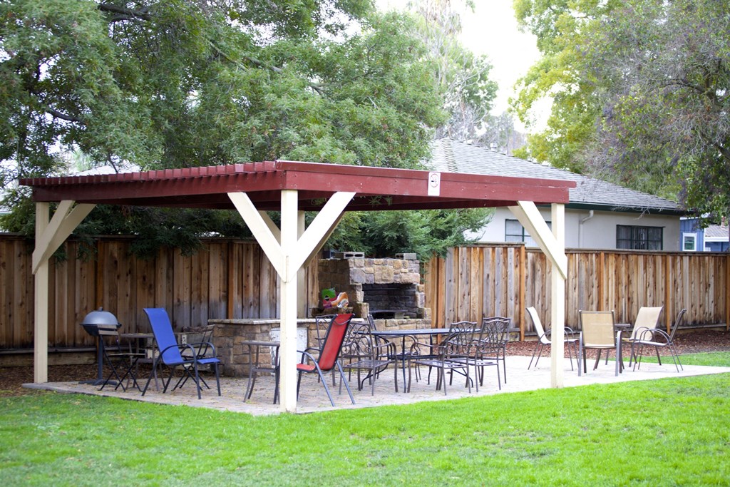 BBQ area and pavilion