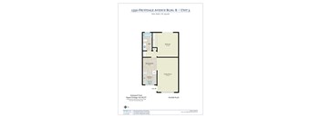 A floor plan for a unit at 1350 Fruitdale Avenue, Bldg. B, San Jose, CA 95126.