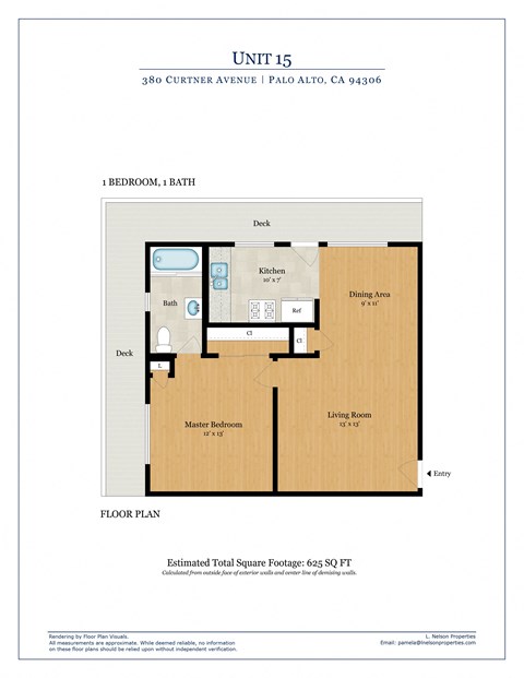 a floor plan of a unit with a bedroom and a bathroom
