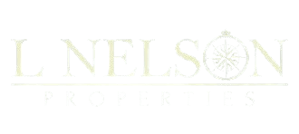 the logo for nelsons properties on a black background