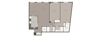 a floor plan of a roommates apartment