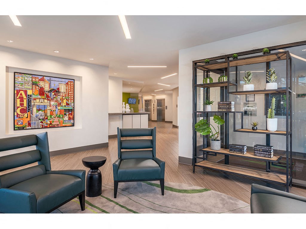 Lobby and Lounge at Apex Apartments, Virginia, 22206