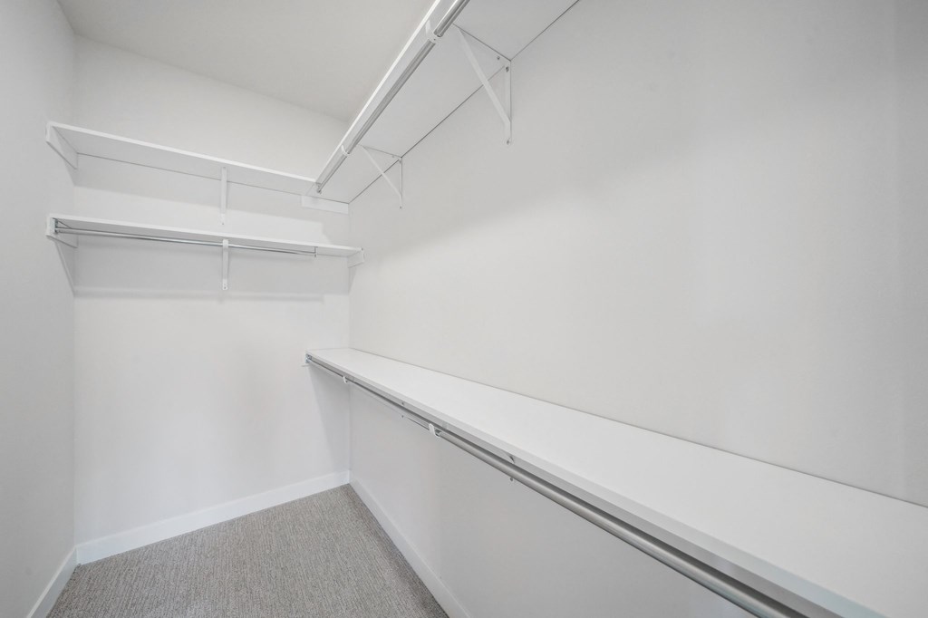 the preserve at ballantyne commons empty walk in closet with white walls