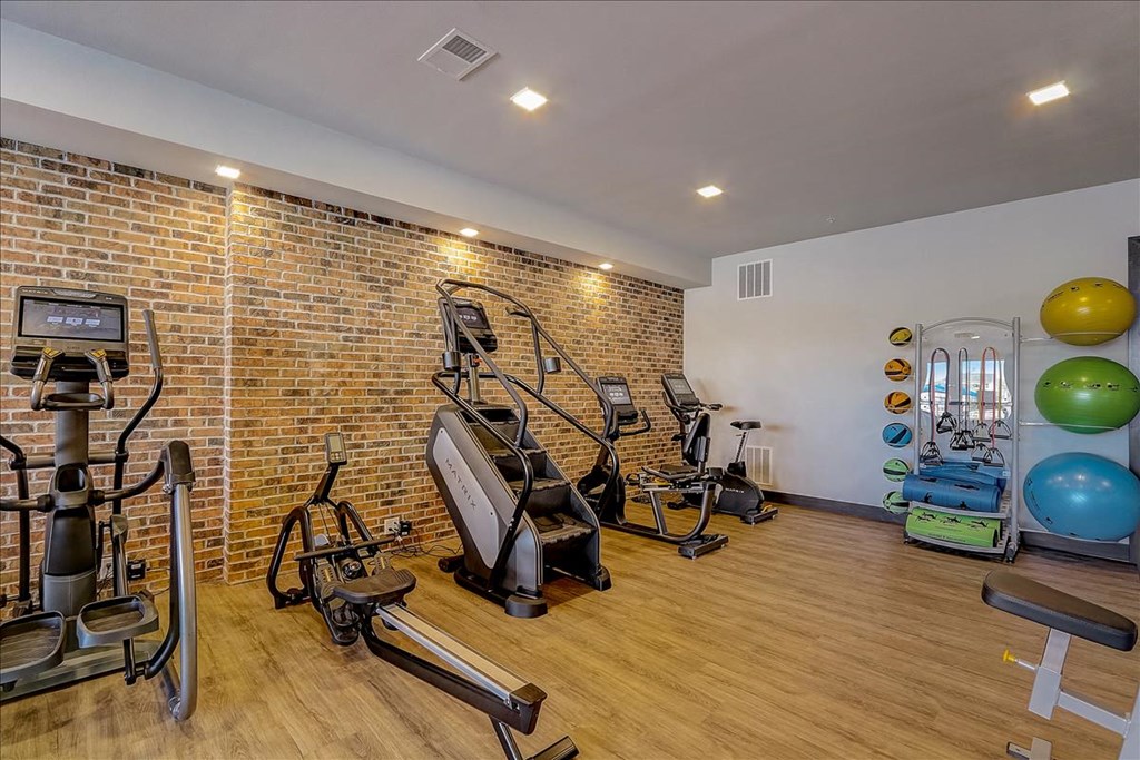 the gym at the apartments for rent