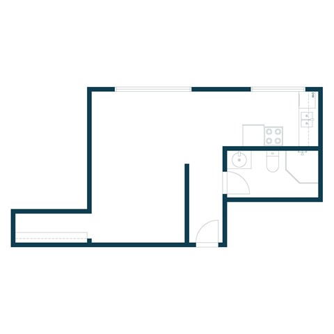 L & R Apartments in Fargo, ND | One Bedroom Floor Plan 11A