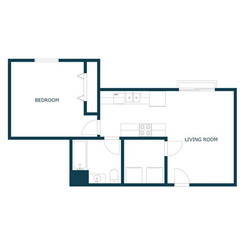 Thunder Creek Apartments in Fargo, ND | One Bedroom Floor Plan 11B