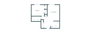 Parkwood Apartments in Fargo, ND | One Bedroom Floor Plan 11D
