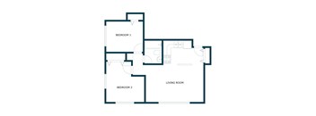 Morningside Apartments in Fargo, ND | Two Bedroom Floor Plan 21B