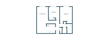 Maplewood Bend Apartments in Fargo, ND  Two Bedroom Floor Plan 21A