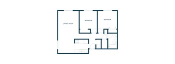 Maplewood Bend Apartments in Fargo, ND | Two Bedroom Floor Plan 21C