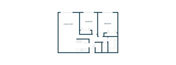Maplewood Bend Apartments in Fargo, ND | Two Bedroom Floor Plan 21E