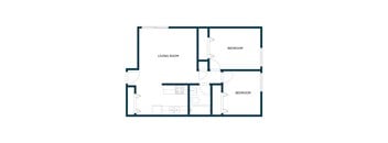 Riverwood Apartments in Crookston, MN | Two Bedroom Floor Plan 21E