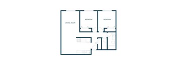 Maplewood Bend Apartments in Fargo, ND | Two Bedroom Floor Plan 21F