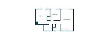 Riverwood Apartments in Crookston, MN | Two Bedroom Floor Plan 21F