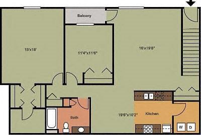 Foxtail Creek Townhomes - Two Bedroom - Plan 21A