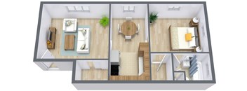 Birchwood 1 Apartments | One Bedroom |Plan 11 B