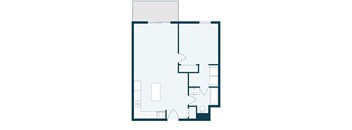 Desoto Estates in Grand Forks, ND | One Bedroom Floor Plan 11A