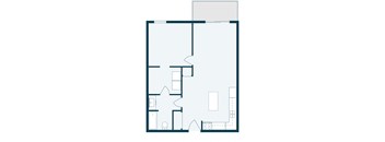 Desoto Estates in Grand Forks, ND | One Bedroom Floor Plan 11B
