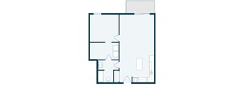 Desoto Estates in Grand Forks, ND | One Bedroom Floor Plan 11C