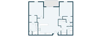 Diamond Bend in Mandan, ND | Two Bedroom Floor Plan 2175A