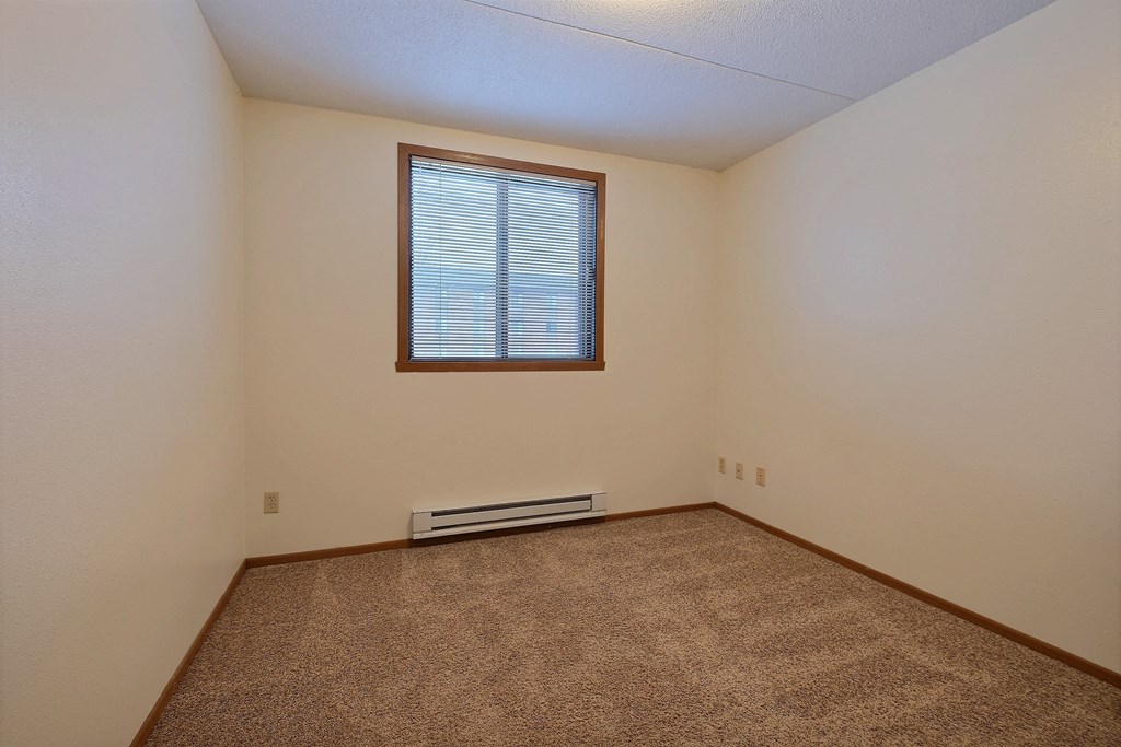 an empty room with carpet and a window at France, Fargo, ND 58103