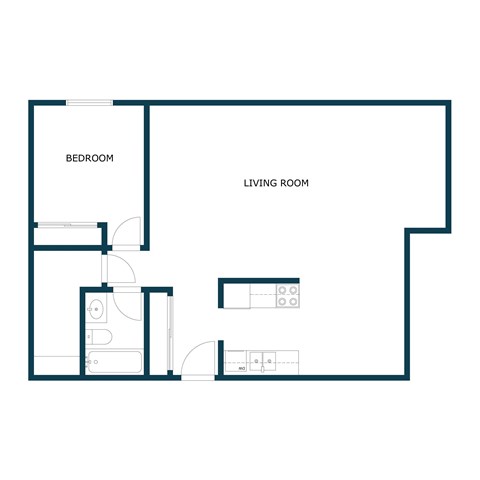 Islander Apartments in Fargo, ND | Two Bedroom Floor Plan 21C