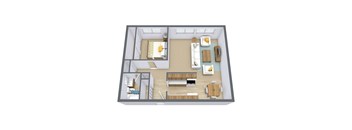 Kingswood Apartments in Fargo, ND | One Bedroom Floor Plan 11A