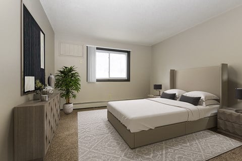Montreal Courts Apartments in Little Canada, MN | One Bedroom | Bedroom