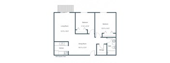 Briar Pointe Apartments | Two Bedroom Floor Plan A