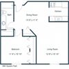 Brownstone Apartments | One Bedroom Floor Plan Brownstone Apartments | One Bedroom Floor Plan