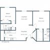 Brownstone Apartments | Two Bedroom Two Bath Floor Plan Brownstone Apartments | Two Bedroom Two Bath Floor Plan