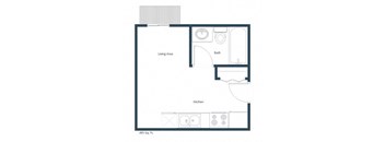 a floor plan of a small apartment