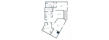a black and white floor plan of a house
