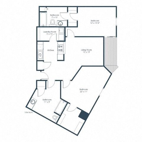 a black and white floor plan of a house