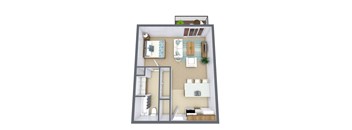 Robinwood Apartments in Coon Rapids, MN | Studio Floor Plan 01A