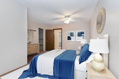 Roseville, MN Roseville Apartments | Furnished Bedroom