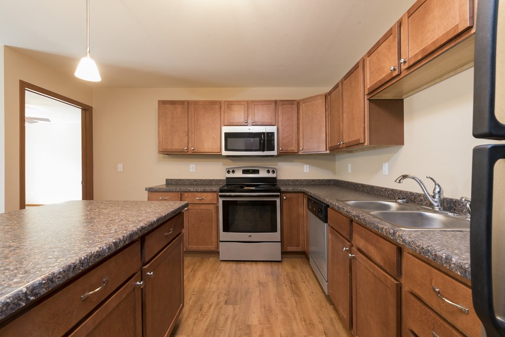 Fully Equipped Kitchen at Stonefield Apartments in Bismarck, ND