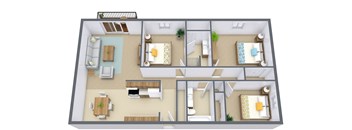 Sunview Apartments | Three Bedroom | Plan 3175A
